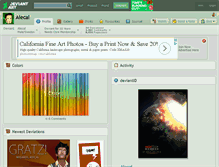 Tablet Screenshot of alecal.deviantart.com