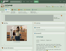 Tablet Screenshot of michaelagb.deviantart.com