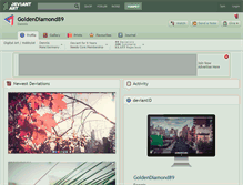 Tablet Screenshot of goldendiamond89.deviantart.com