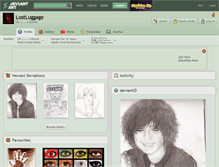 Tablet Screenshot of lostluggage.deviantart.com