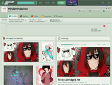 Tablet Screenshot of mindamindachan.deviantart.com