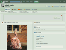 Tablet Screenshot of natalie-carter.deviantart.com