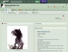 Tablet Screenshot of mimiru-random-fox.deviantart.com