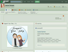 Tablet Screenshot of laura-carson.deviantart.com