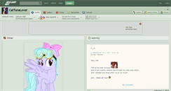 Desktop Screenshot of cattunalover.deviantart.com