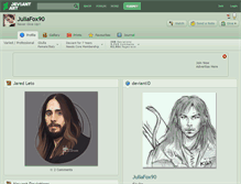 Tablet Screenshot of juliafox90.deviantart.com