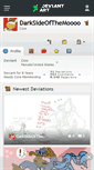 Mobile Screenshot of darksideofthemoooo.deviantart.com