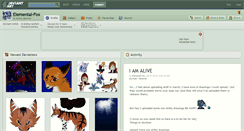 Desktop Screenshot of elemental-fox.deviantart.com