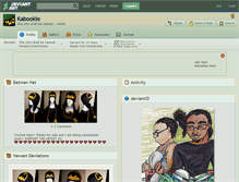 Tablet Screenshot of kabookie.deviantart.com