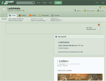 Tablet Screenshot of ladykakata.deviantart.com