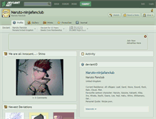 Tablet Screenshot of naruto-ninjafanclub.deviantart.com