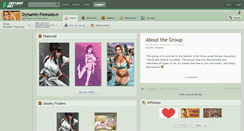 Desktop Screenshot of dynamic-females.deviantart.com