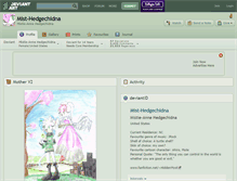 Tablet Screenshot of mist-hedgechidna.deviantart.com