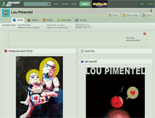 Tablet Screenshot of lou-pimentel.deviantart.com