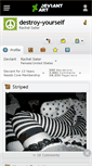 Mobile Screenshot of destroy-yourself.deviantart.com