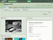 Tablet Screenshot of destroy-yourself.deviantart.com