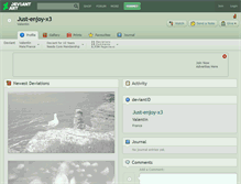 Tablet Screenshot of just-enjoy-x3.deviantart.com
