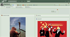 Desktop Screenshot of haemoncul.deviantart.com