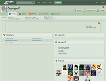 Tablet Screenshot of grayhypolf.deviantart.com