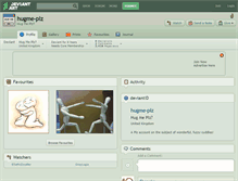 Tablet Screenshot of hugme-plz.deviantart.com