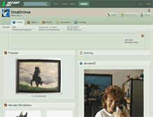 Tablet Screenshot of orcaorcinus.deviantart.com