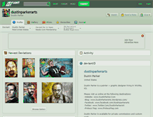 Tablet Screenshot of dustinparkerarts.deviantart.com