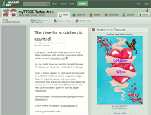 Tablet Screenshot of myttoos-tattoo-art.deviantart.com