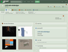 Tablet Screenshot of cmhwakwebdesigns.deviantart.com