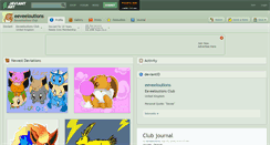 Desktop Screenshot of eeveeloutions.deviantart.com