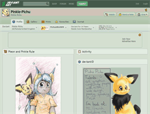 Tablet Screenshot of pinkie-pichu.deviantart.com