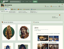 Tablet Screenshot of dewmanna.deviantart.com