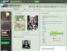 Tablet Screenshot of graphite-pencils.deviantart.com