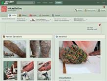 Tablet Screenshot of micaeltattoo.deviantart.com