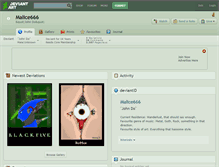 Tablet Screenshot of malice666.deviantart.com