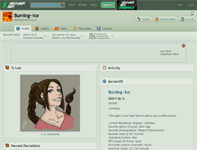 Tablet Screenshot of burning--ice.deviantart.com