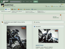Tablet Screenshot of muertito69.deviantart.com