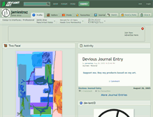 Tablet Screenshot of jamiestraz.deviantart.com