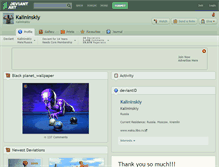 Tablet Screenshot of kalininskiy.deviantart.com