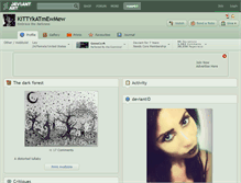 Tablet Screenshot of kittykatmewmew.deviantart.com