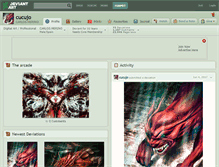 Tablet Screenshot of cucujo.deviantart.com