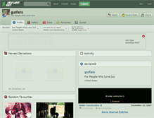 Tablet Screenshot of gusfans.deviantart.com
