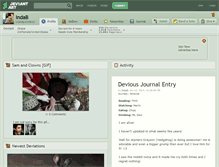 Tablet Screenshot of indab.deviantart.com