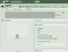 Tablet Screenshot of magnifik.deviantart.com