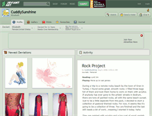 Tablet Screenshot of cuddlysunshine.deviantart.com
