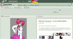 Desktop Screenshot of heart-of-glass.deviantart.com