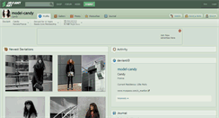Desktop Screenshot of model-candy.deviantart.com