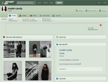 Tablet Screenshot of model-candy.deviantart.com