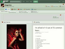 Tablet Screenshot of dragonisss.deviantart.com