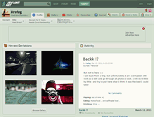 Tablet Screenshot of krefeg.deviantart.com