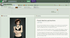 Desktop Screenshot of missladymalice.deviantart.com